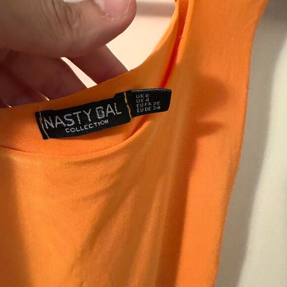 Nastyal Gal Women's Orange Bodysuit Size 4 - Picture 4 of 5